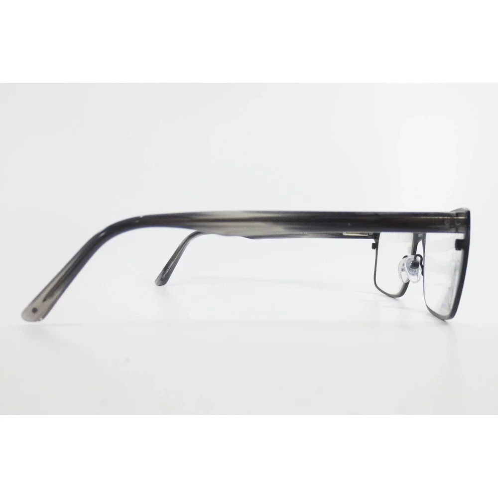 Robert Mitchel XL RMXL 6002 BK Eyeglass Frames Black Grey Rectangle 58-18-150
